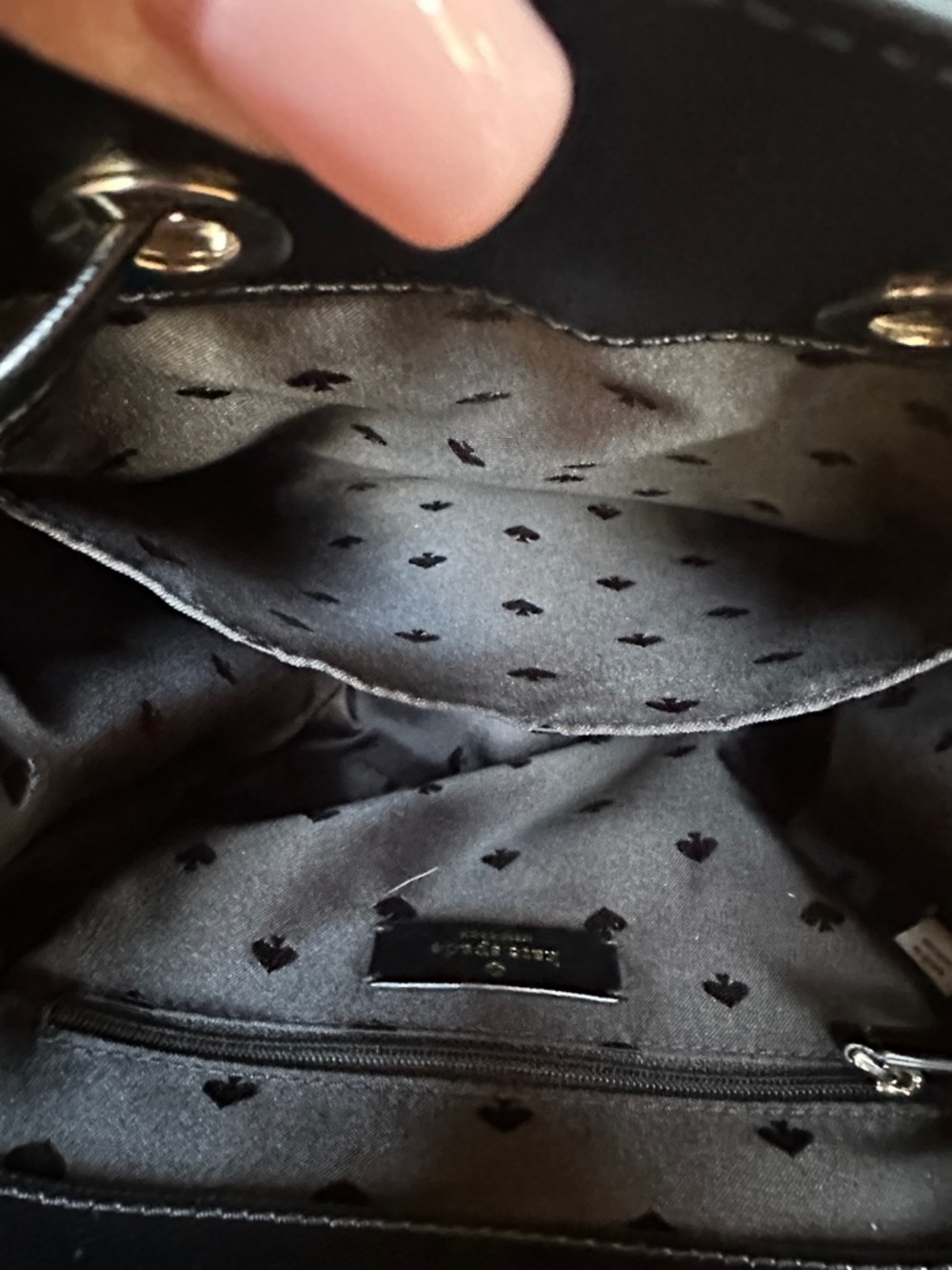 Kate Spade Black Saffiano Leather Backpack - Picture 10 of 15